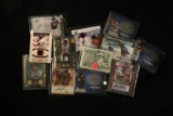 Lot of (12) Game Used and Autograph cards w/Sandberg, Mattingly +
