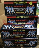 Lot of (5) 1987 Sportsflics Factory Sets - HTF sets of this popular brand!