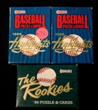 1986 Donruss Rookie Set & (2) 1986 Donruss Highlight Sets w/Barry Bonds, Bo + Rookies