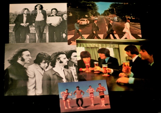 (5) Beatles Glossy Apple Photo Postcards from 1989