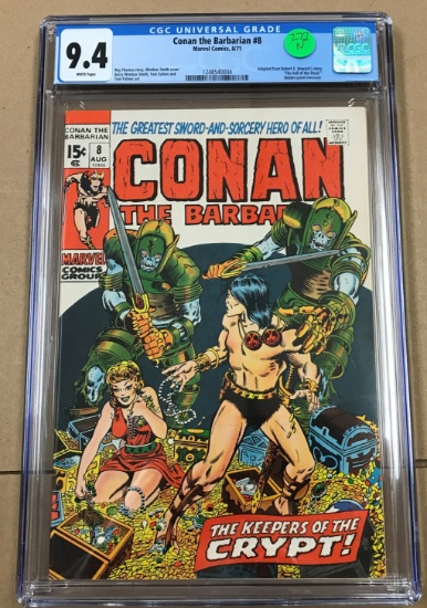 Conan #8 - CGC 9.4 w/WHITE Pages - Key comic books!