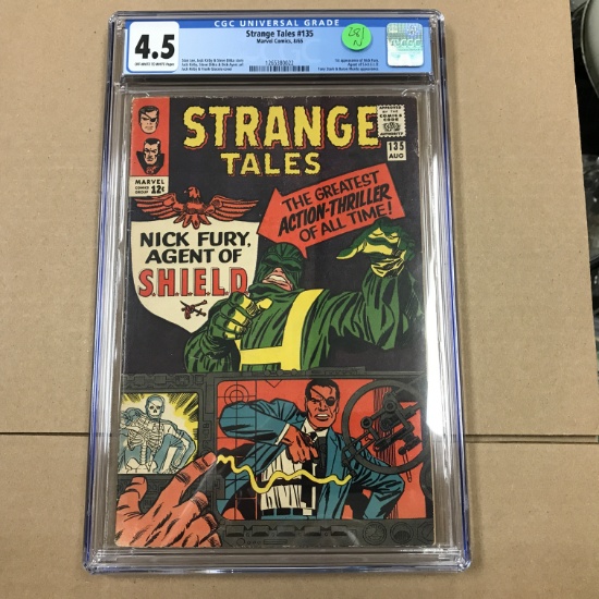 Strange Tales #135 - CGC 4.5 w/OW to WP - 1st Nick Fury - KEY comic book!