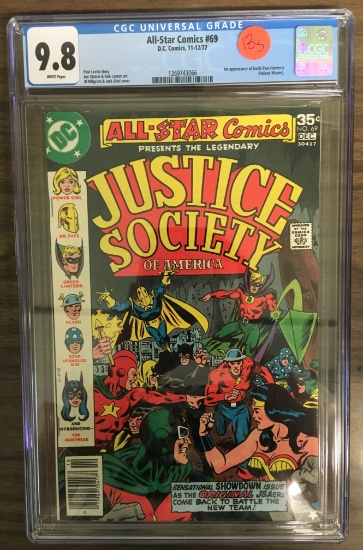 All-Star Comics #69 - CGC 9.8 w/WHITE Pages - 1st Earth II Huntress!