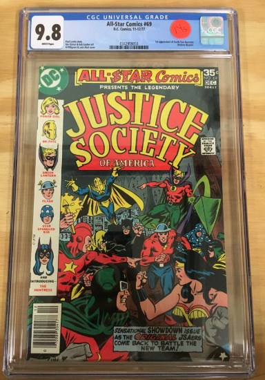 All-Star Comics #69 - CGC 9.8 w/WHITE Pages - 1st Earth II Huntress!