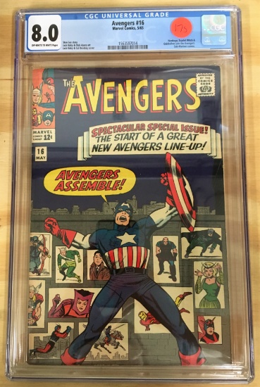 Avengers #16 - CGC 8.0 - High Grade early Avengers comics books are HTF