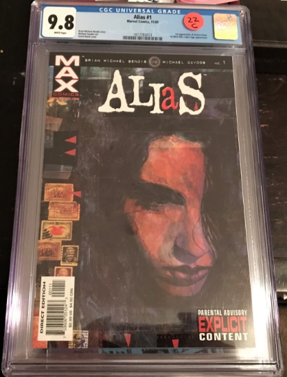 Alias #1 - CGC 9.8 - 1st Jessica Jones - KEY modern comics books title