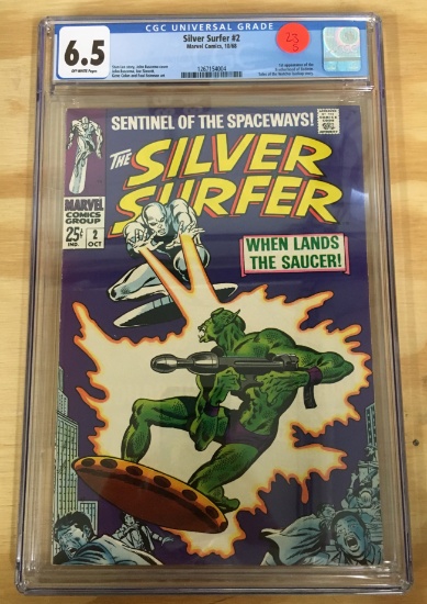 Silver Surfer #2 CGC 6.5 - Silver Age HOT title