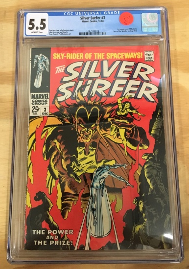 Silver Surfer #3 CGC 5.5 - 1st Mephisto KEY comics books