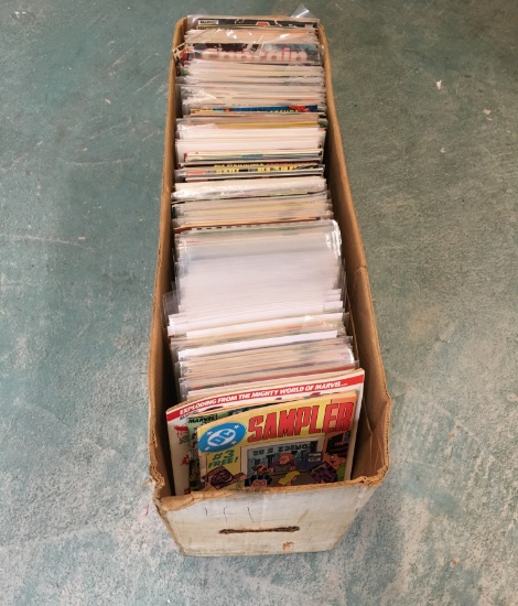 Long box w/MANY Key Marvel & DC Comics - 250+ comics