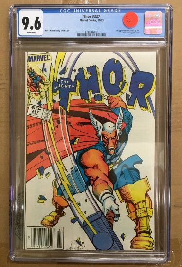 Thor #337 CGC 9.6 w/WHITE pages - 1st Beta Ray Bill!