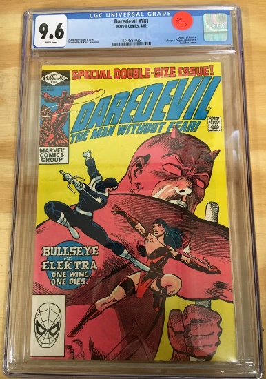Daredevil #181 - CGC 9.6 w/WHITE Pages - Death of Elektra! KEY!