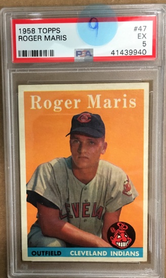 1958 Topps Roger Maris Rookie card - PSA 5 - Excellent!