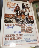 The Good, The Bad & The Ugly International 1-Sheet Signed by the Cast w/Clint Eastwood & Sergio Leon