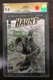 Haunt #1 CGC 9.8 w/ WHITE Pages signed by Todd Mcfarlane!  Sketch by Todd Mcfarlane as well!