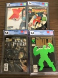 Lot of (4) CGC Graded KEY comics books w/Black Panther #1, Spider-Woman #1, X23 #1 & more