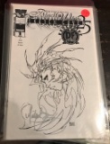 Witchblade: Black and White Dynamic Forces Sketch Variant - 1 of 3000 - signed by Michael Turner!