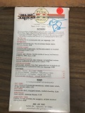 Chris Rock autographed Menu obtained in person
