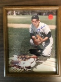 Yogi Berra autographed photo w/frame