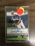 Evan Longoria signed baseball card