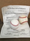 (2) Yogi Berra signed baseballs - 1 with inscription 