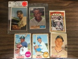 1961 Topps Ernie Banks, 1953 Bowman Color Sal Maglie, 1968 Willie Stargell & Ernie Banks & 1957 T Bo