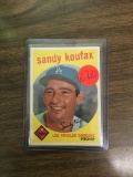 1959 Topps Sandy Koufax EX/NM - Sharp 4th year Koufax card!