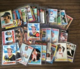 Lot of (46) Star & other cards w/(3) Ozzie Smith Rookies, Pete Rose, Hank Aaron, Robin Roberts Â® -