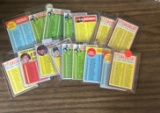 Checklists Lot of (16) from 1962 to 1972 w/High # checklists!