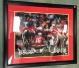 Joe Montana autographed photo - framed beautifully!  w/LOA - 100% authentic!