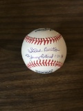 Steve Carlton autographed baseball w/#32 Jersey Retired 7/29/89 inscription!