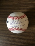 Joba Chamberlin autographed baseball w/MLB Debut 8-7-07 inscription