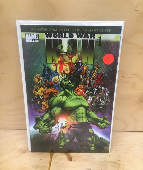 World War Hulk #1 Aspen Exclusive Variant Cover signed by Michael Turner!