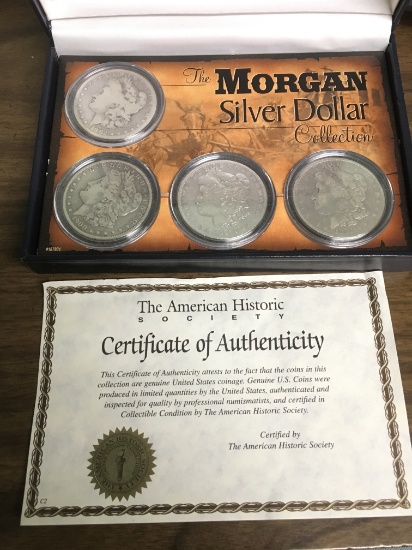 Morgan Silver Dollar Collection Set of (4) SILVER Dollars