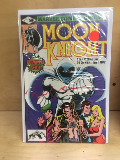 Moon Knight #1 signed by Bill Sienkiewicz in red marker! CGC worthy comics books KEY!