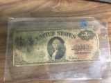 $1 1800s Washington Star Treasury Note Bill - VERY RARE!