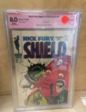 Nick Fury, Agent of Shield #5 - CBCS 8.0 w/WHITE verified signatures of BOTH Jim Steranko & STAN LEE