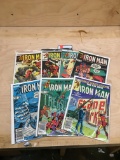 Lot of (7) CGC worthy Iron Man comics books!