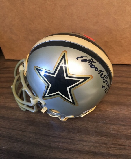 Ed "Too Tall" Jones #72 autographed Mini Helmet w/JSA Holo