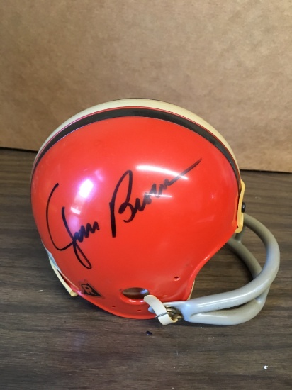Jim Bown autographed Cleveland Browns Mini Helmet w/JSA Holo