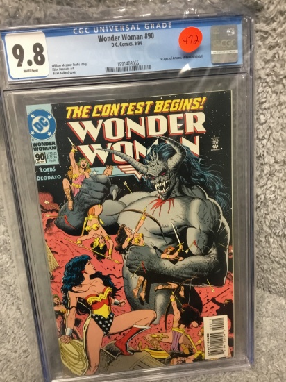 Wonder Woman #90 - CGC 9.8 w/WP - 1st Artemis - KEY!