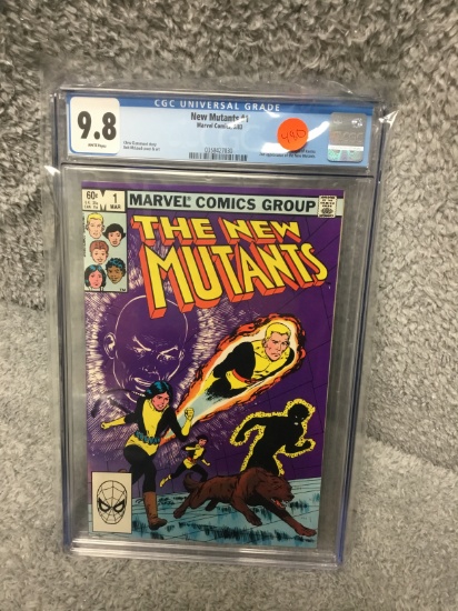 New Mutants #1 - CGC 9.8 w/WHITE Pages - HOT title! KEY!