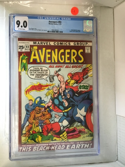 Avengers #93 - CGC 9.0 - KEY Neal Adams