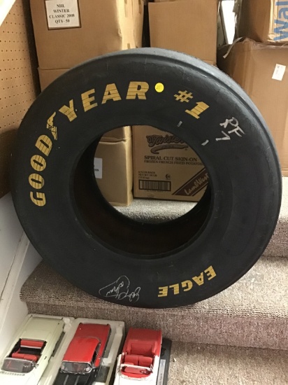 Jeff Gordon signed Race Used Goodyear Eagle Tire!  100% authentic!