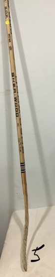 Gordie Howe Game Used Hockey Stick - 100% Authentic and Game used by Mr. Hockey!  Rare!
