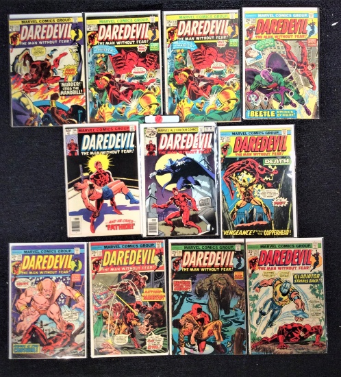 DAREDEVIL #108,110,110,112-114,117,119,125,158,164-KEYS