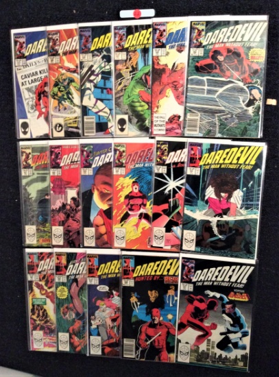 DAREDEVIL #242,244,246,247,249-261-NICE RUN