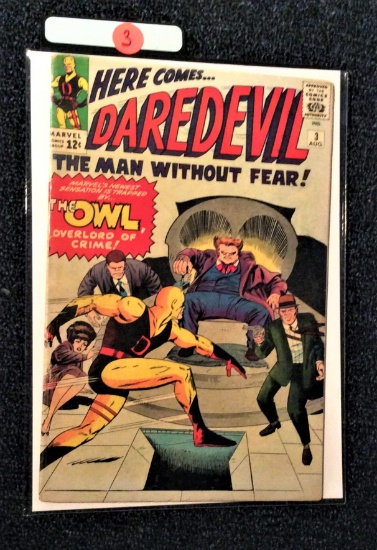 DAREDEVIL #3--ORIGIN / 1ST APP OF THE OWL(VILLAIN)--KEY