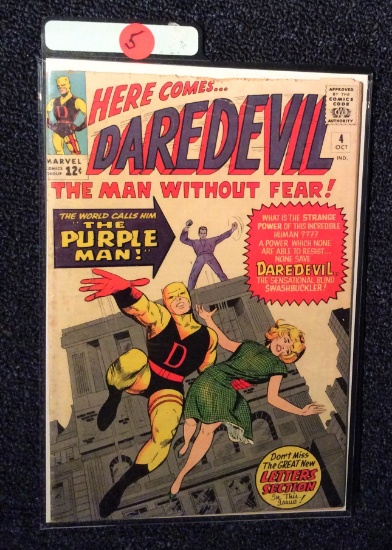 DAREDEVIL #4--ORIGIN/ 1ST APP OF THE PURPLE MAN--NICE