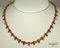 Vintage Amber Rhinestone Necklace