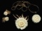 Vintage Ivory Colored Rose Jewelry